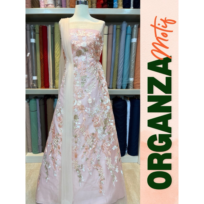 Kain Organza / Organza Motif / Organza Bordir / Kain Baju Wanita