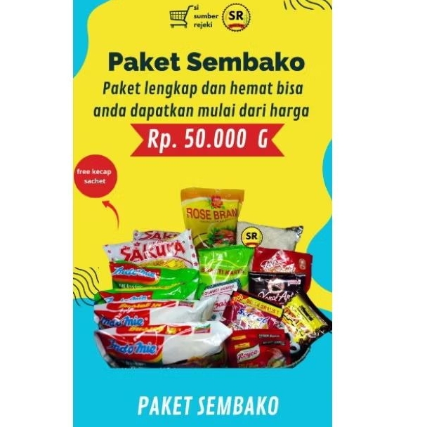 

PAKET SEMBAKO MURAH LENGKAP +FREE KECAP SACHET