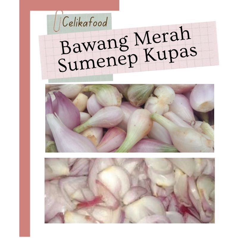 

Bawang Merah Sumenep Kupas 100gr Red Onion Masakan Bumbu Rempah