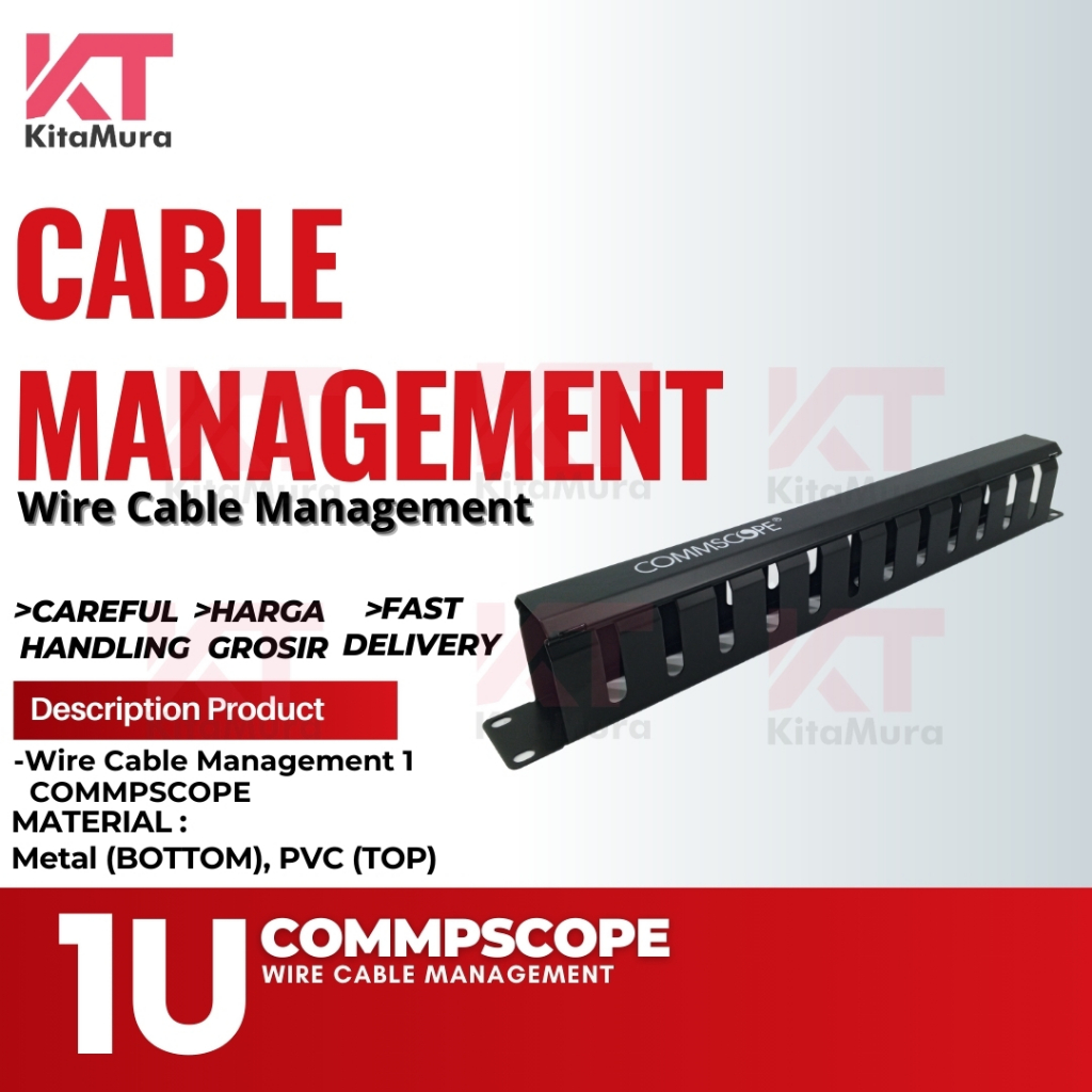 Wire Management, Cable Management Rack Server 1U Horizontal