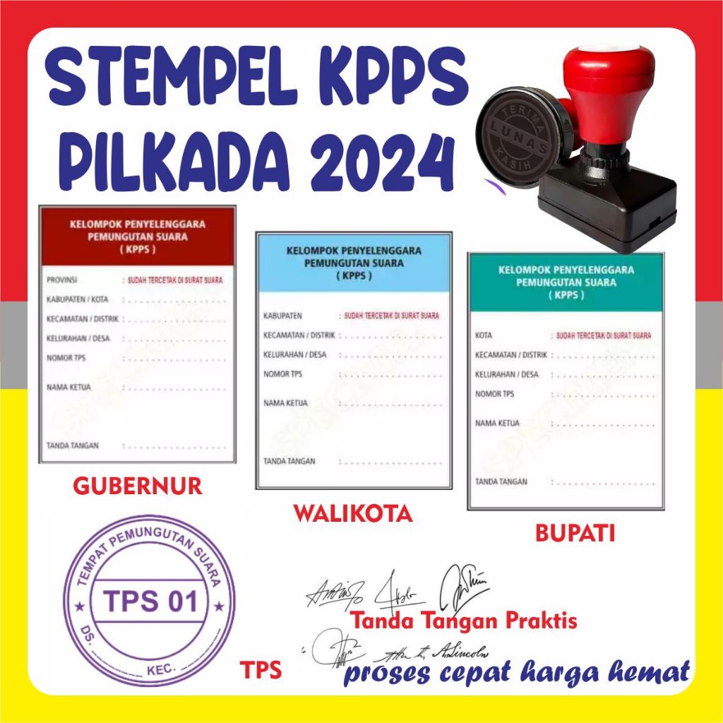 

stempel kartu suara kpps Pilkada 2024 - 1 hari jadi BISA COD