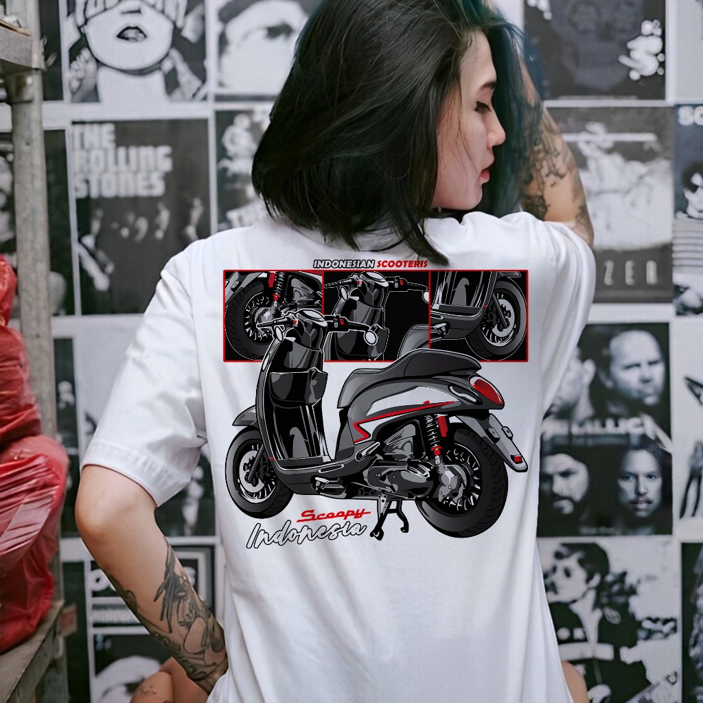 Kaos Scoopy Modifikasi | Kaos Motor Honda Scoopy | Kaos Racing Distro Keren
