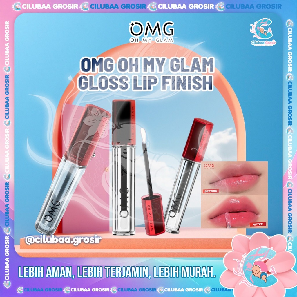 OMG OH MY GLAM Gloss Lip Finish 2.7g || OMG Vinyl Lip Gloss || Lipstick
