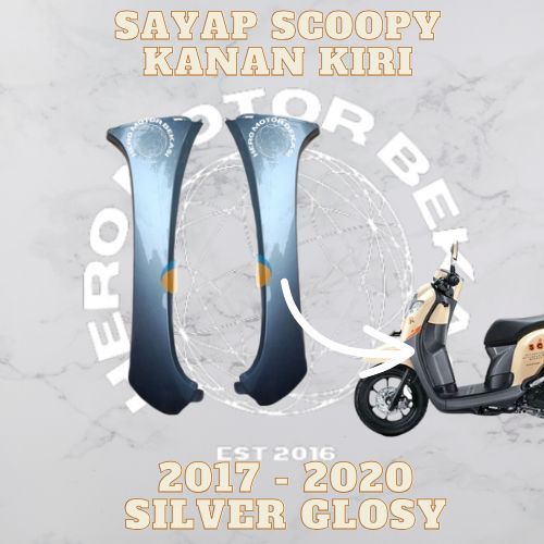 Sayap kap k93 scoopy fi new donat 2017-2019-2020 non original silver