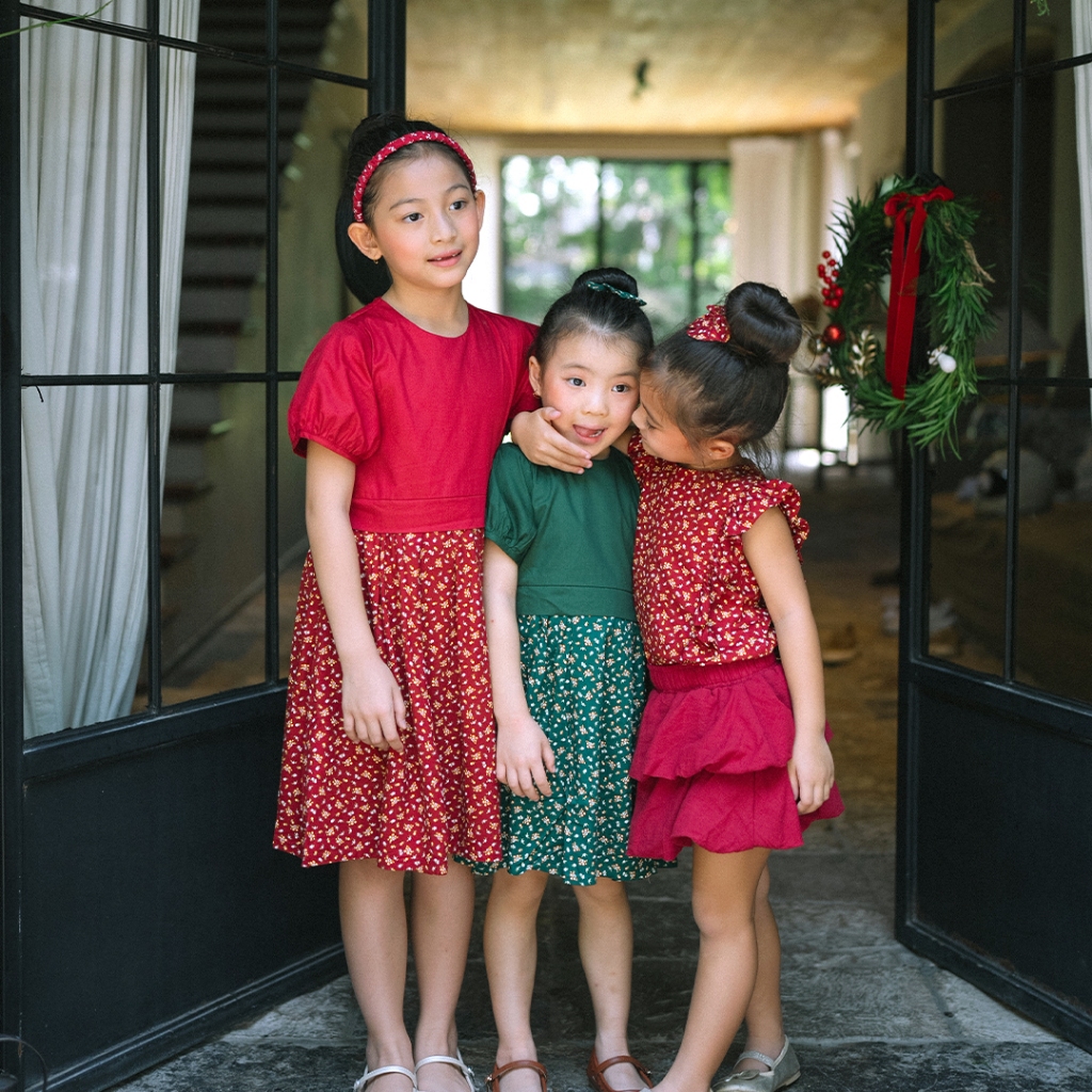 LEWIS EMMA - Ophelia Dress (6 Bulan-14 Tahun) Dress Anak & Bayi Perempuan / Baju Terusan Lengan Pend