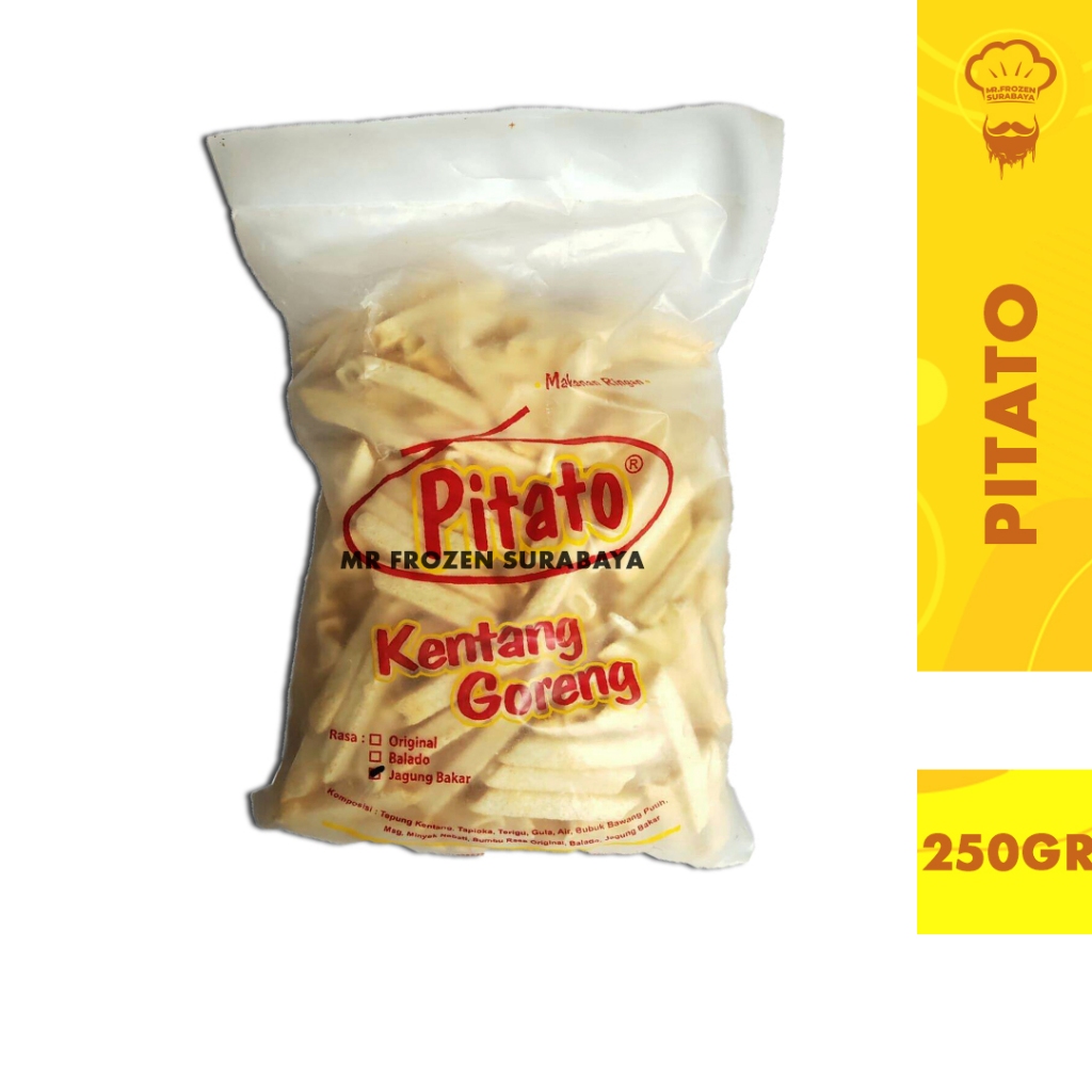 

Snack Camilan Pitato Kentang Goreng Renyah 250 gram