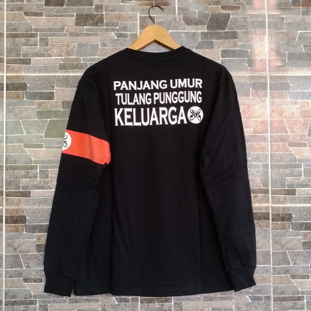 KAOS SLANK PANJANG UMUR HITAM _DISTRO SLANK_BAJU SLANK_KAOS SLANK