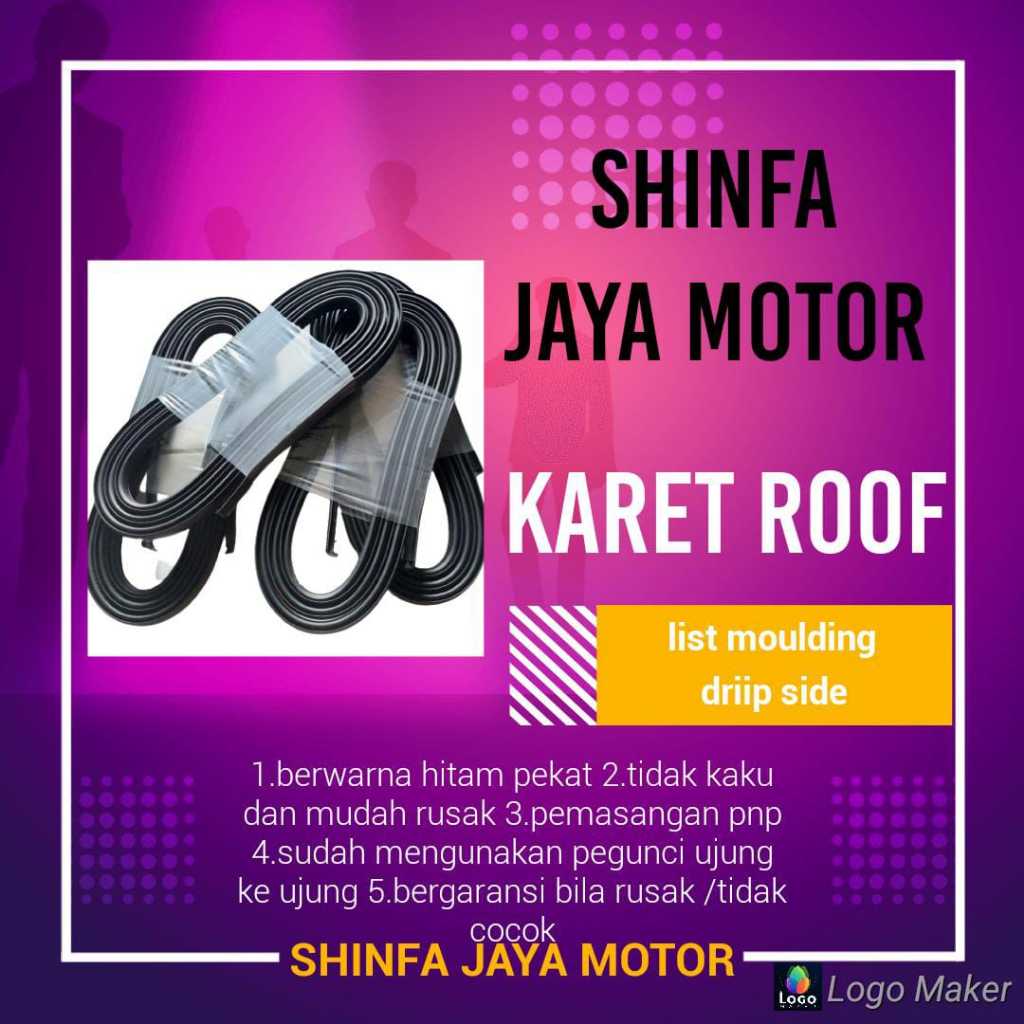 Karet Roof/List Moulding/Karet atap Mobil HONDA BRV