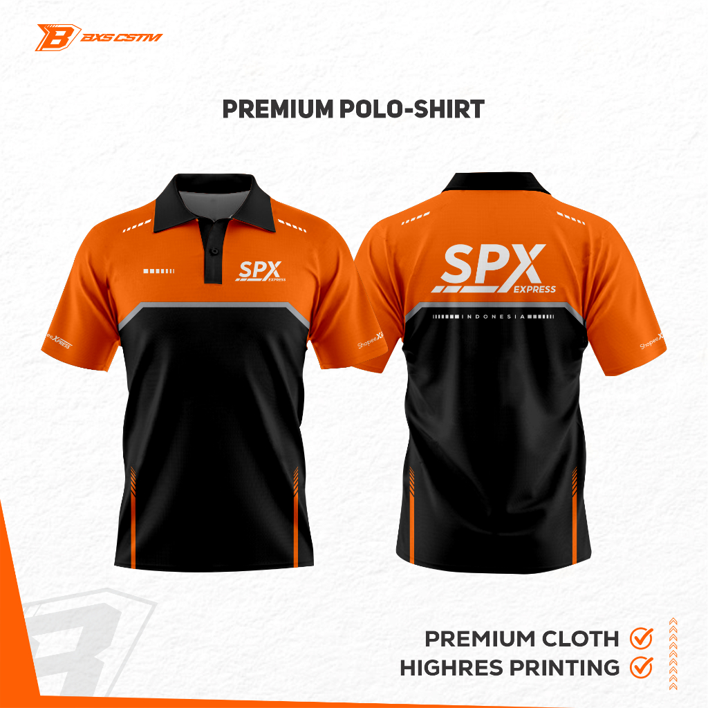 KAOS SPX SHOPEEFOOD KEMEJA POLOSHIRT JERSEY PREMIUM FULL PRINTING KEMEJA POLOSHIRT SPX