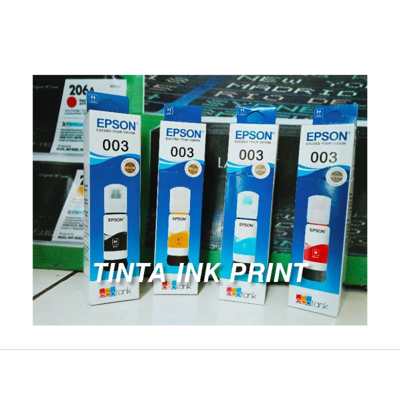1 SET TINTA EPSON 003 ORIGINAL FOR L1110 L3110 L3150