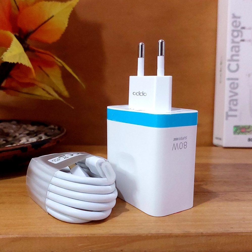 Casan Oppo 80 Watt / Charger HP Oppo 80 Watt. [FAST CHARGING AKTIF] VCB8JAEH