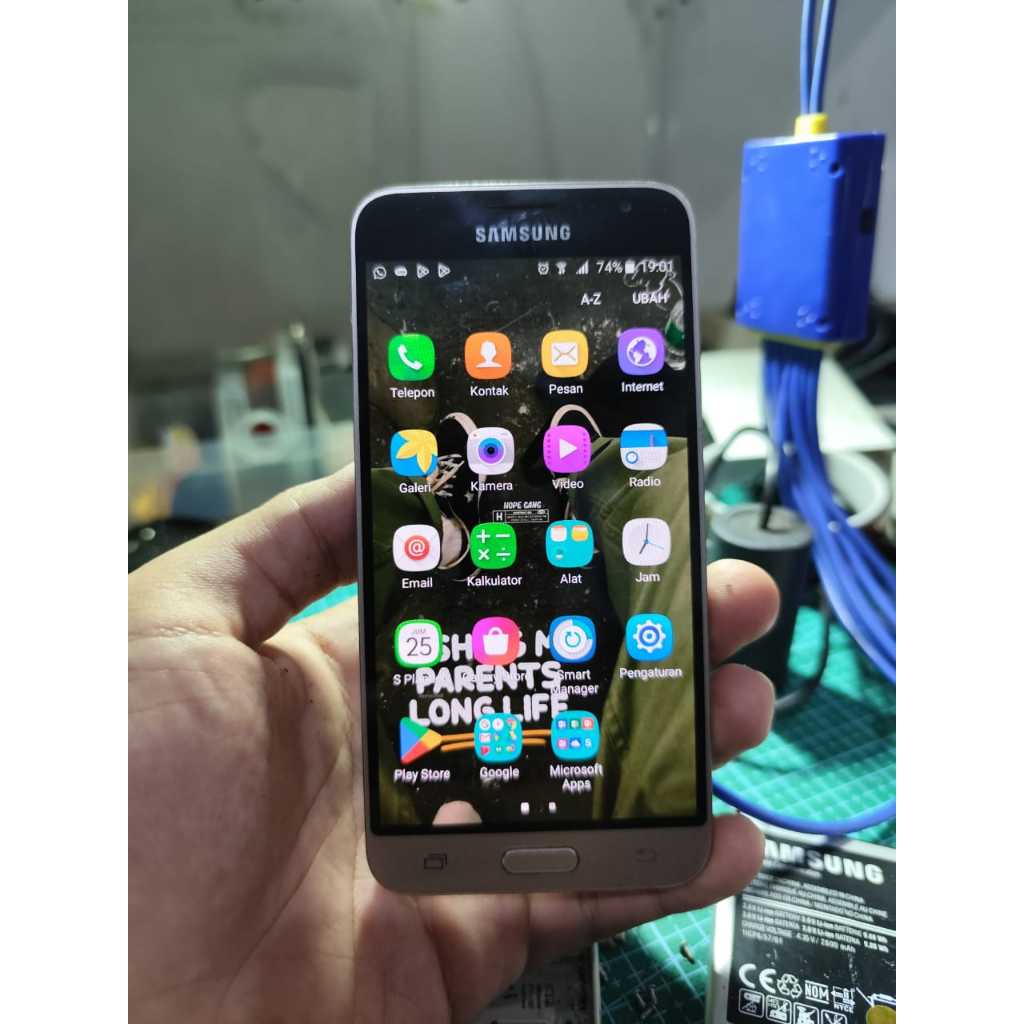 LCD touchscreen Samsung J3 2016 sm-j320g Ori Copotan Original + Frame