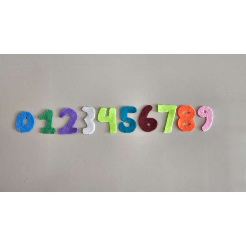 KAIN FLANEL ANGKA ABJAD | HIASAN ANGKA FLANEL HIASAN FLANEL ABJAD