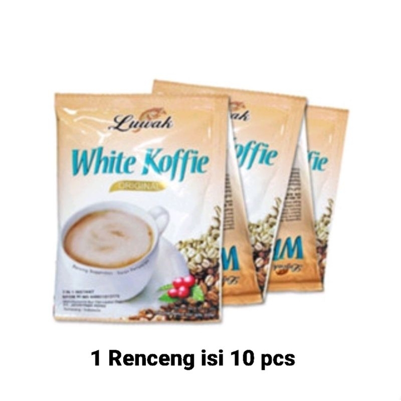 

Kopi Luwak White Koffie 1 Renceng isi 10 pcs