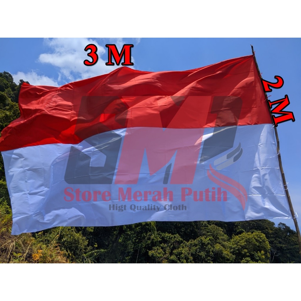 BENDERA MERAH PUTIH 2 METER x 3 METER