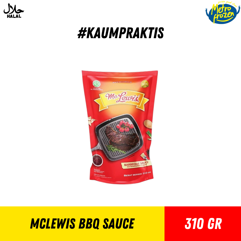 

McLewis BBQ Sauce 310gr// saos bbq mc lewis// saus bbq instan Banjarmasin