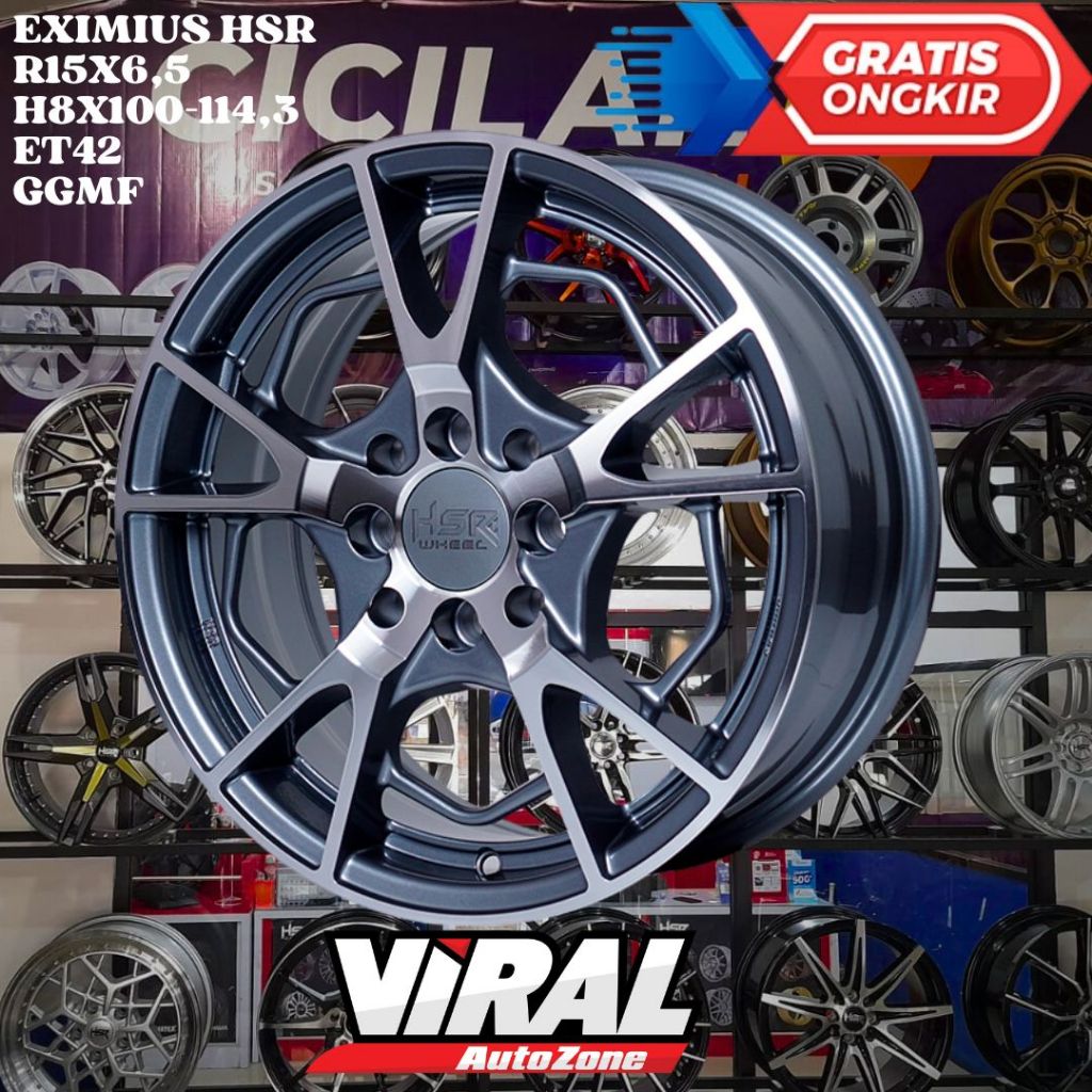 HSR EXIMIUS RING 15 R15 UNTUK VELG MOBIL LIVINA , CONFERO , SPLASH , STARLET