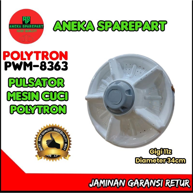 Pulsator polytron pwm-8363,pulsator mesin cuci polytron