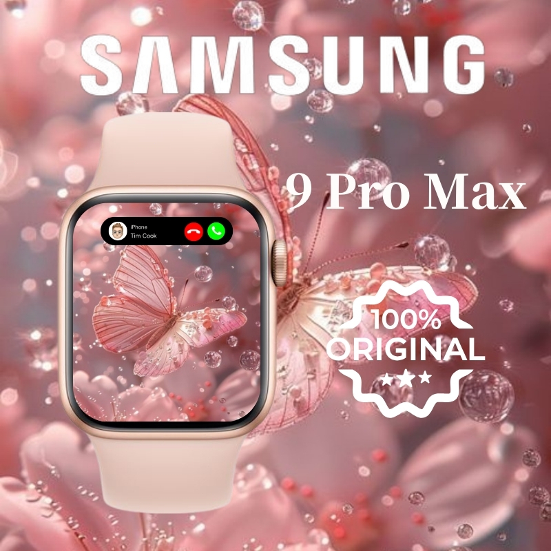 【100％✅Original】Samsung-smartWatch 9 Max amoled jam tangan Pria Wanita Full Touch Screen Bluetooth Ca