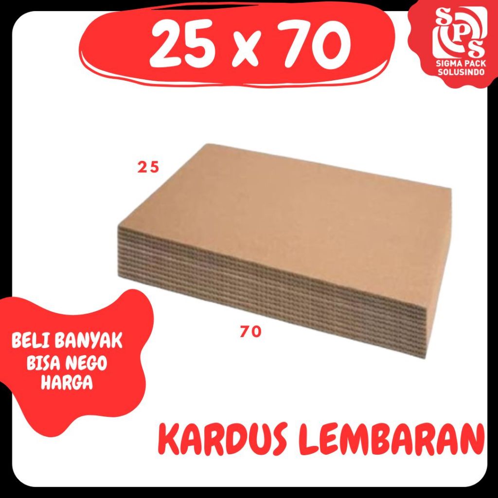 

Kardus Lembaran 25x20 / 25x30 / 25x40 / 25x50 / 25x60 / 25x70 Sheet Polos Single Wall Packing Karton Coklat Warna Packing