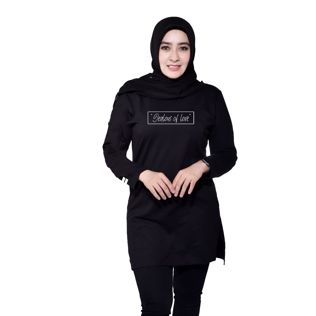 Tunik Kaos OrangeBee New Collection - Tunik Muslimah - Tunik Kekinian - Tunik Kaos Muslimah