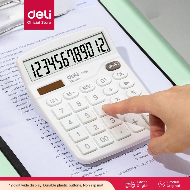 

Deli Kalkulator Meja / Desktop Calculator Layar 12 Digit Warna Lucu EM221