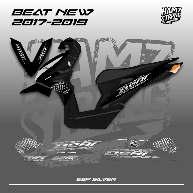 Striping Transparan Beat New ESP 2017-2019 Connected Konsep NVX