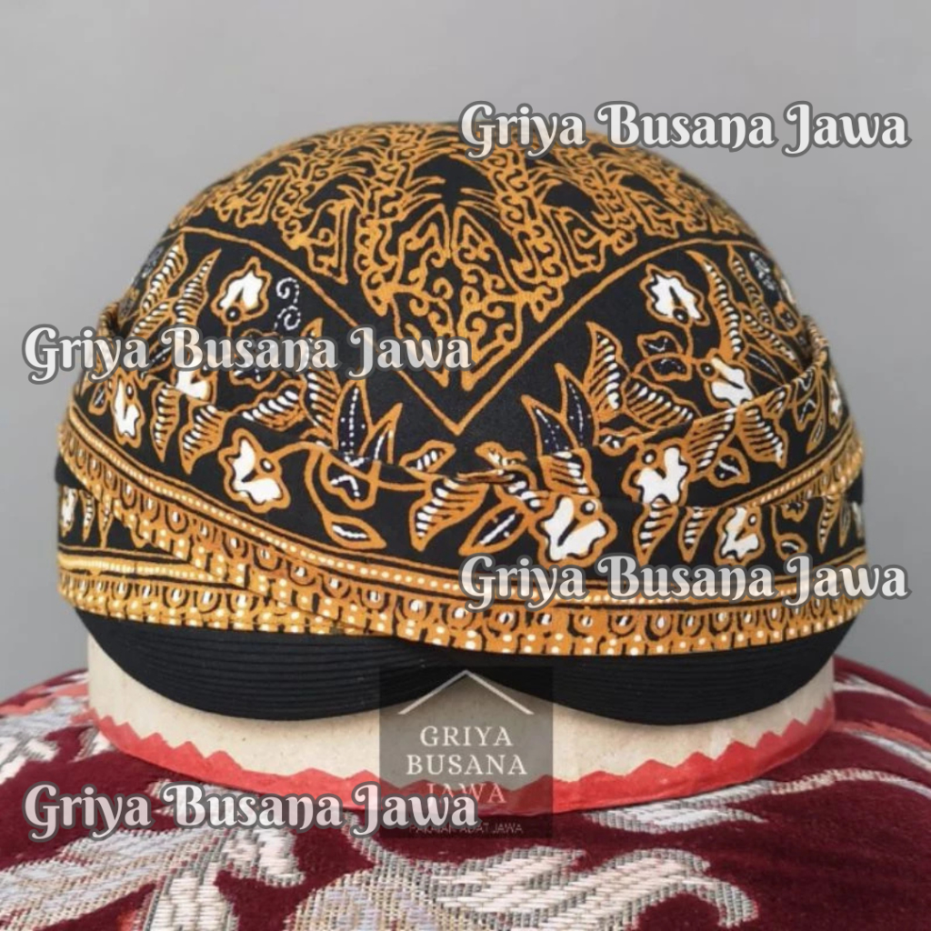 Blangkon Solo Kasatriyan Alusan Batik Tulis