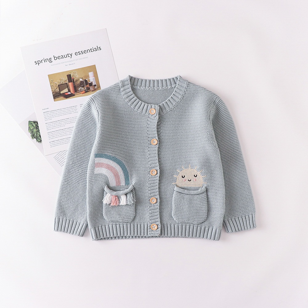 Allice Rajut Cardigan Bahan Premium Tebal/Outer Sweater Rajut Anak Perempuan/Cardigan Anak Rajut Kor
