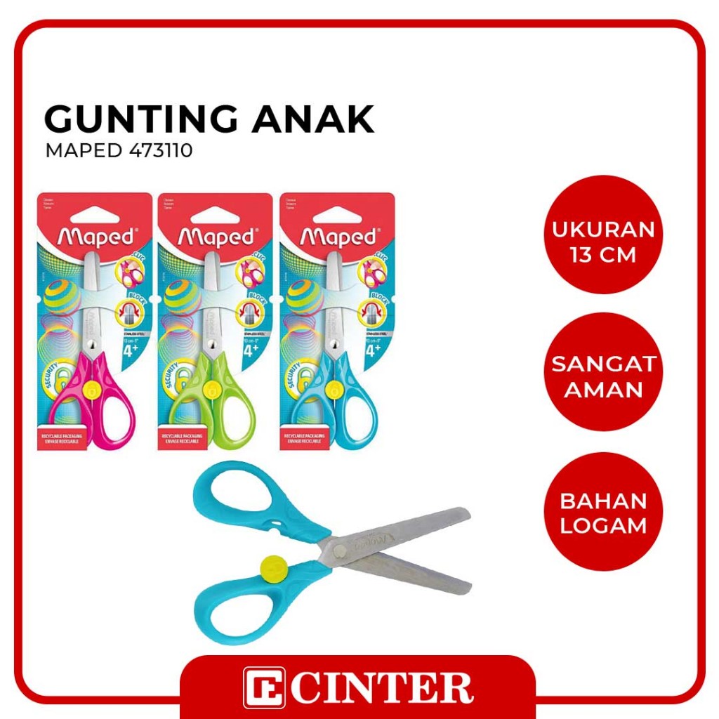 

MAPED - GUNTING KERTAS / SECURITY SCISSORS 13CM 473110