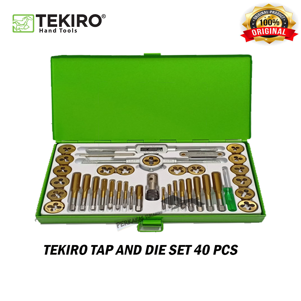 TEKIRO Hand Tap Set 40pcs /Tap & Die Set by TEKIRO