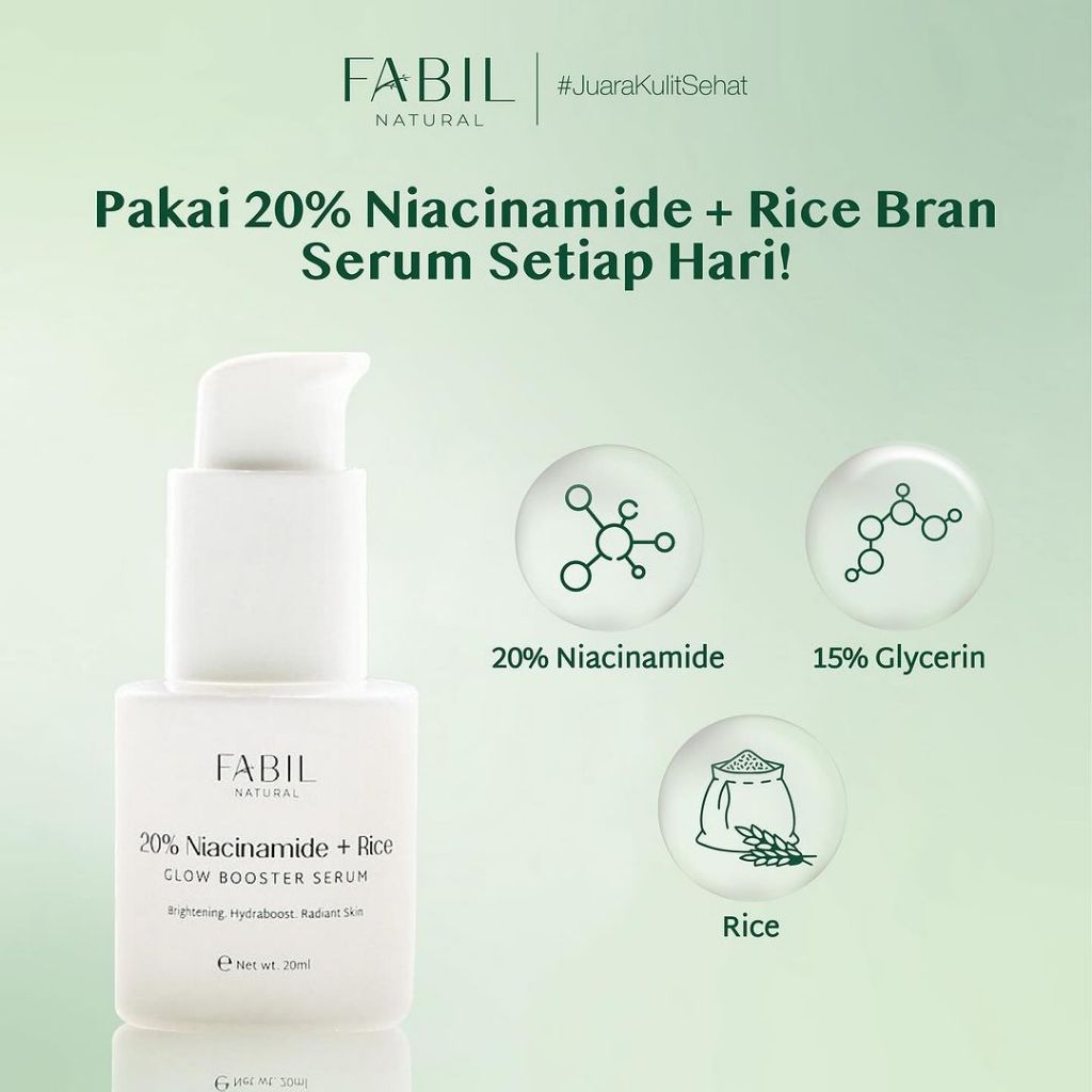 Fabil Serum 20% with Niacinamide + Rice Glow Booster - serum fabil