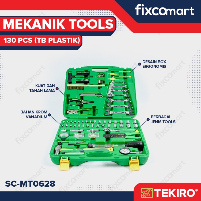 Tekiro Mechanic Tools 130 Pcs / Tekiro Tool Set 130 Pcs