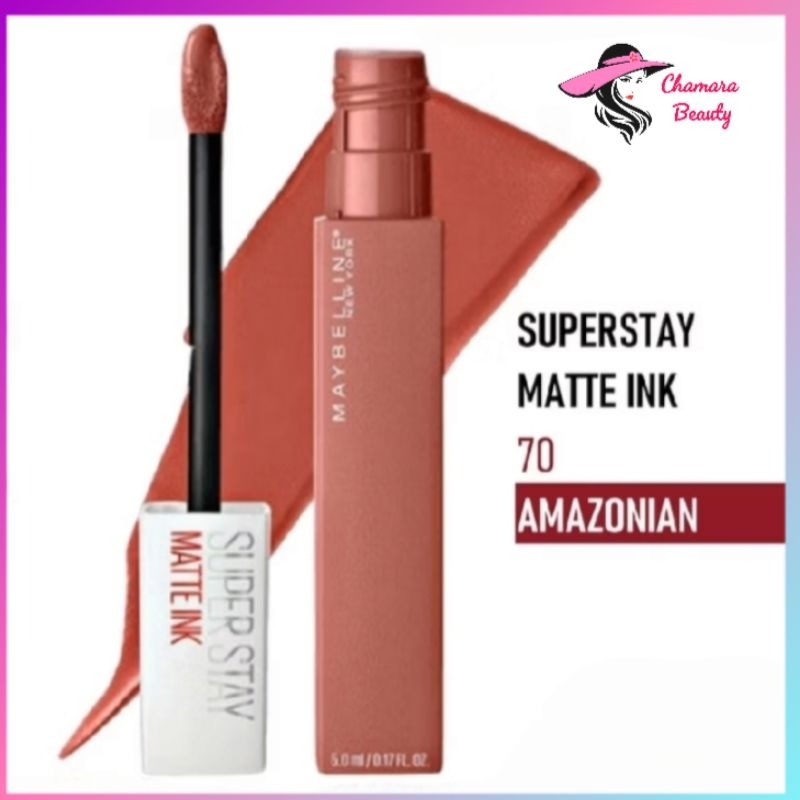 Maybelline superstay matte ink 70 - Amazonian,Lipstik maybelline,lipcream maybelline,lipmatte maybel