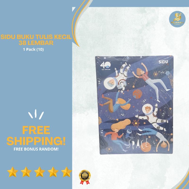 

Buku Tulis Kwarto (Kecil) Merk Sidu | 38 Lembar | 1 Pack (10) Eceran 5 Pcs & 1 Pack