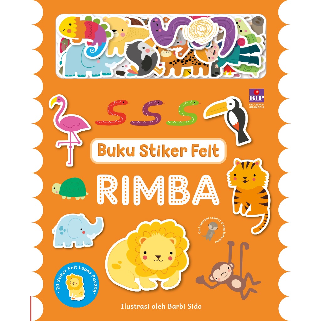 Gramedia Makassar - Buku Stiker Felt: Rimba