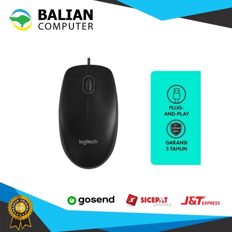 Mouse Logitech B100 USB / Mouse USB Logitech Original