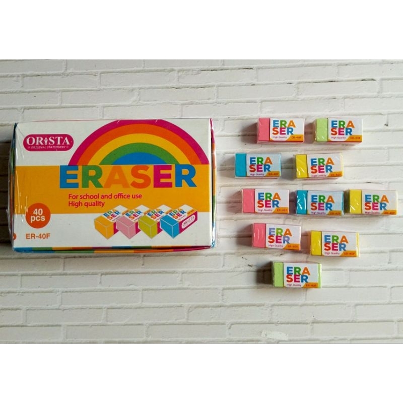 

(1PC) PENGHAPUS ORISTA B-40 PUTIH/WARNA/HITAM