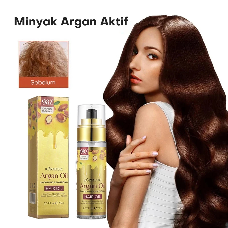 【100% ORI】minyak rambut | minyak pelurus rambut Perawatan Rambut hair oil 70ML untuk rambut kering &