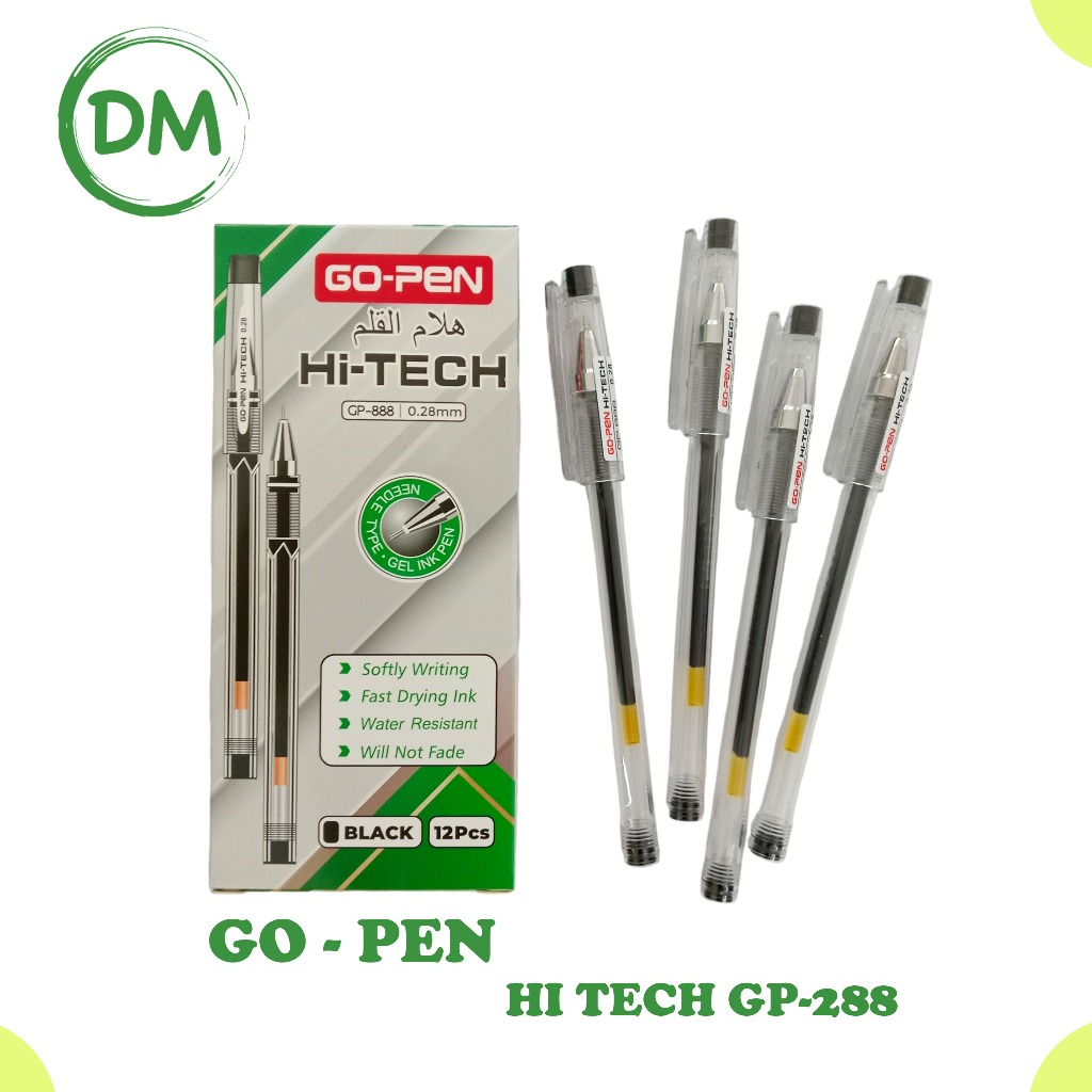 

ECER GO PEN GP-888 PEN HI-TECH 0.28MM 1 PC ( 1 BIJI)