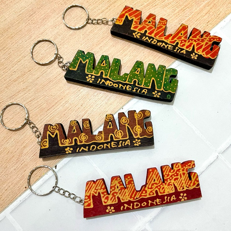 Gantungan Kunci Khas MALANG / Souvenir oleh oleh khas Batu Malang Indonesia
