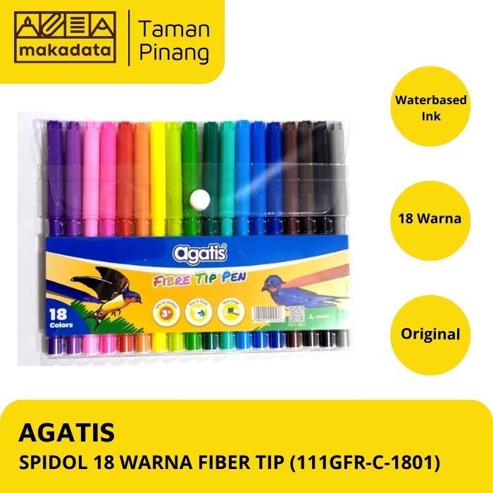 

SPIDOL AGATIS 18 WARNA FIBER TIP (111GFR-C-1801)