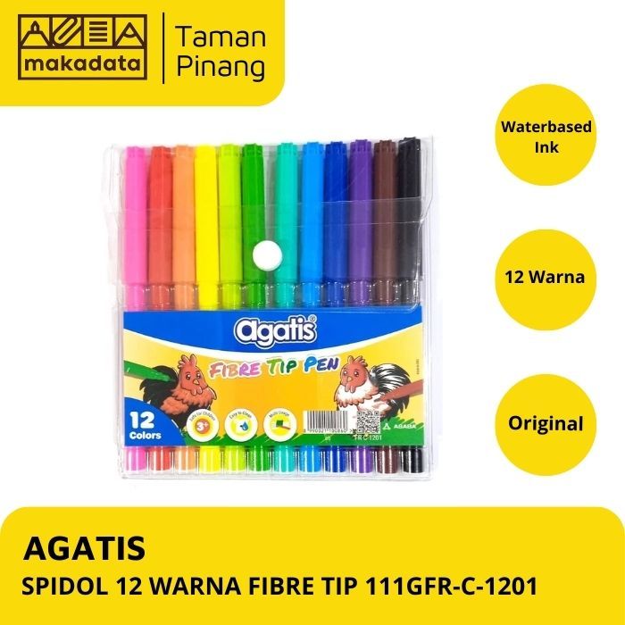 

SPIDOL AGATIS 12 WARNA FIBRE TIP 111GFR-C-1201 (1 PCS)