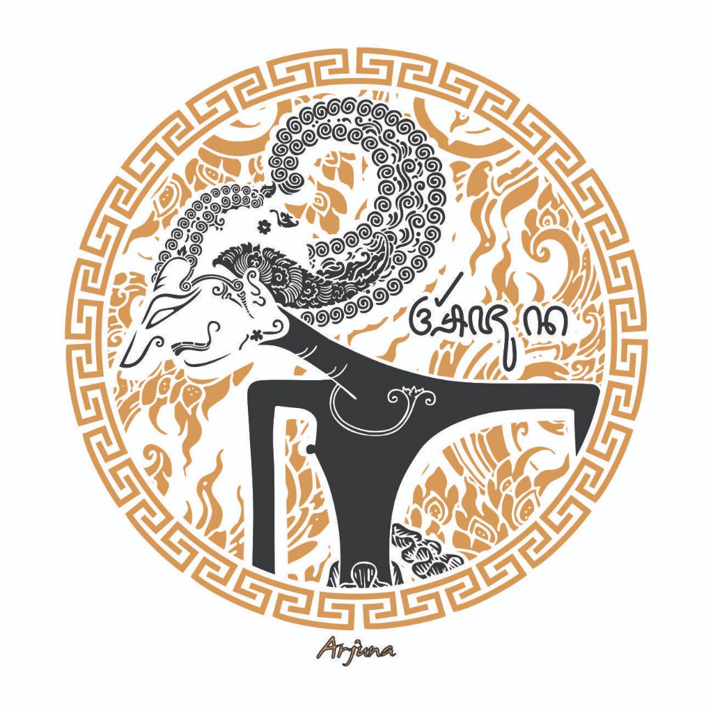 WAYANG ARJUNA | Stiker Wayang Budaya Asli Indonesia Bahan Premium