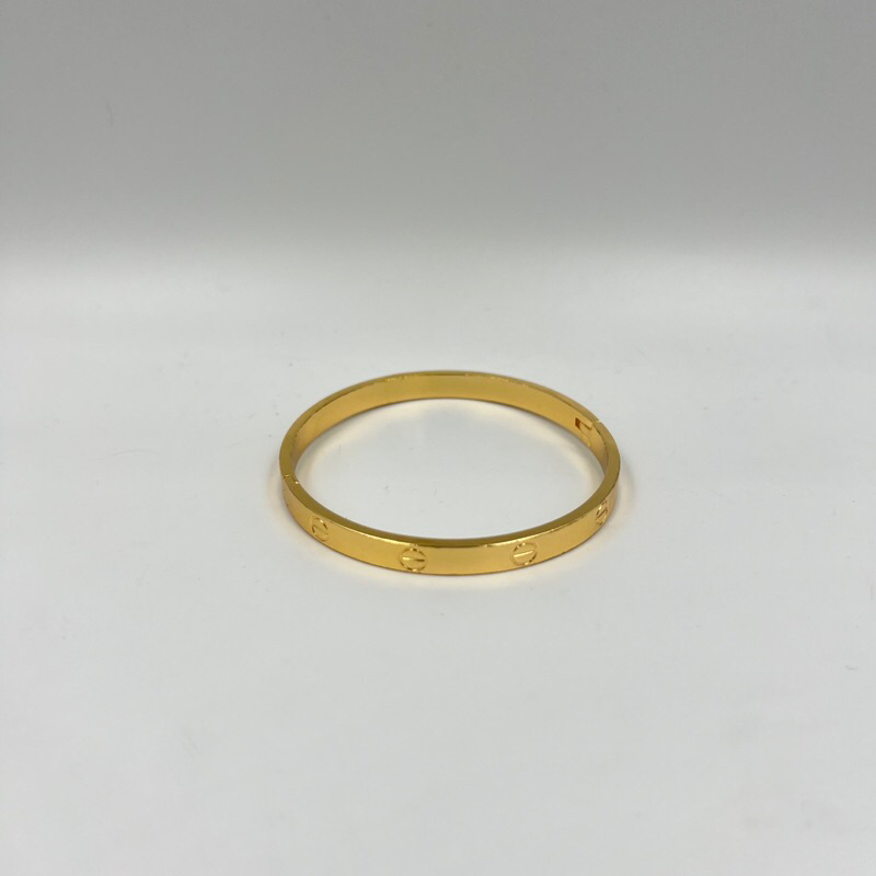 Gelang tangan bangle wanita lapis emas gold GA011124