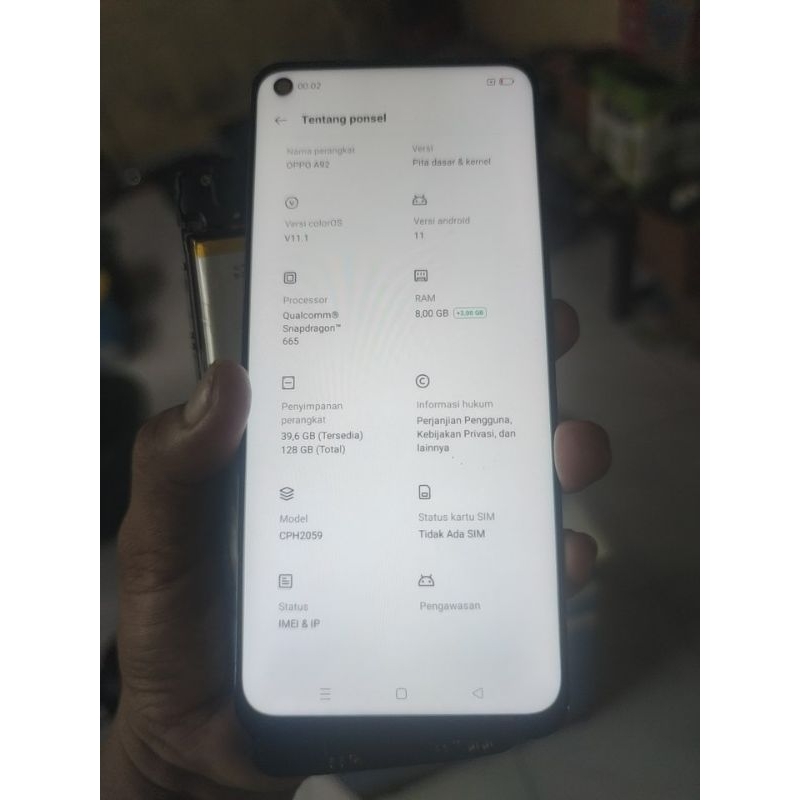 Lcd Ori Copotan Oppo A92,A72,A52