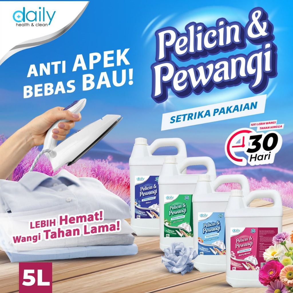 Daily Pelicin dan Pewangi Setrika Pakaian 5 Liter