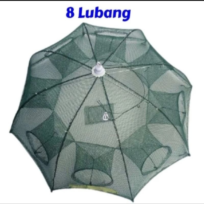 JARING PERANGKAP IKAN MODEL PAYUNG 8 LOBANG/BUBU PAYUNG IKAN 8 LOBANG