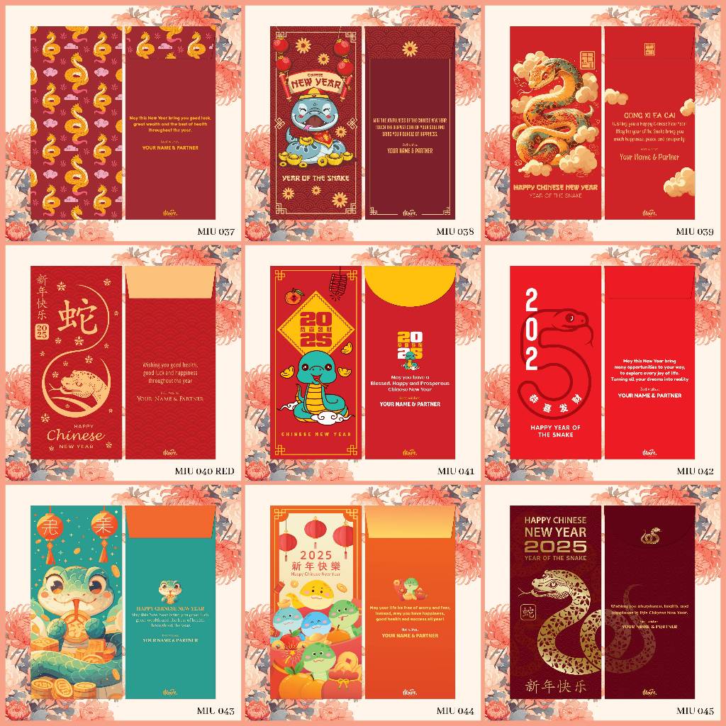 

Custom Angpao Imlek | Chinese New Year | Sincia - Tahun Ular | Year of the Snake (MIU catalog 5)