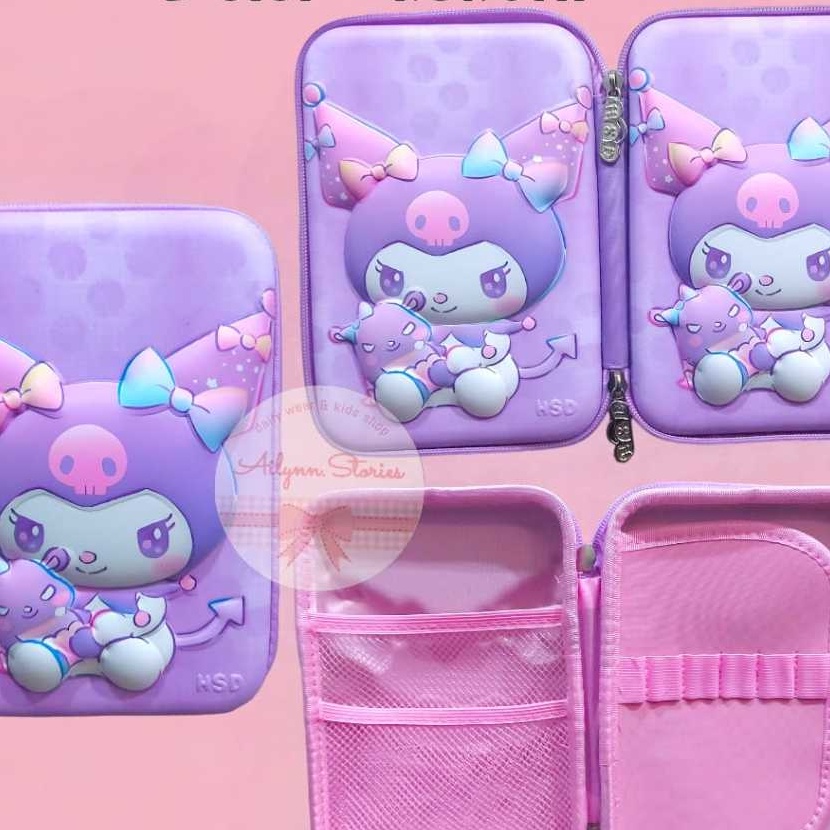 

KP8 AS Kotak tempat pensil hardcase Anakanak Timbul 2D3D bahan Import